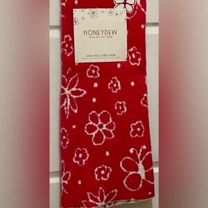 HoneyDew UltraSoft Knit Double Sided Pink Flower Butterfly Throw BarefootDreams